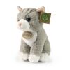 Rappa Plüschkatze sitzend grau 23 cm SOFT COLLECTION, ECO-FRIENDLY